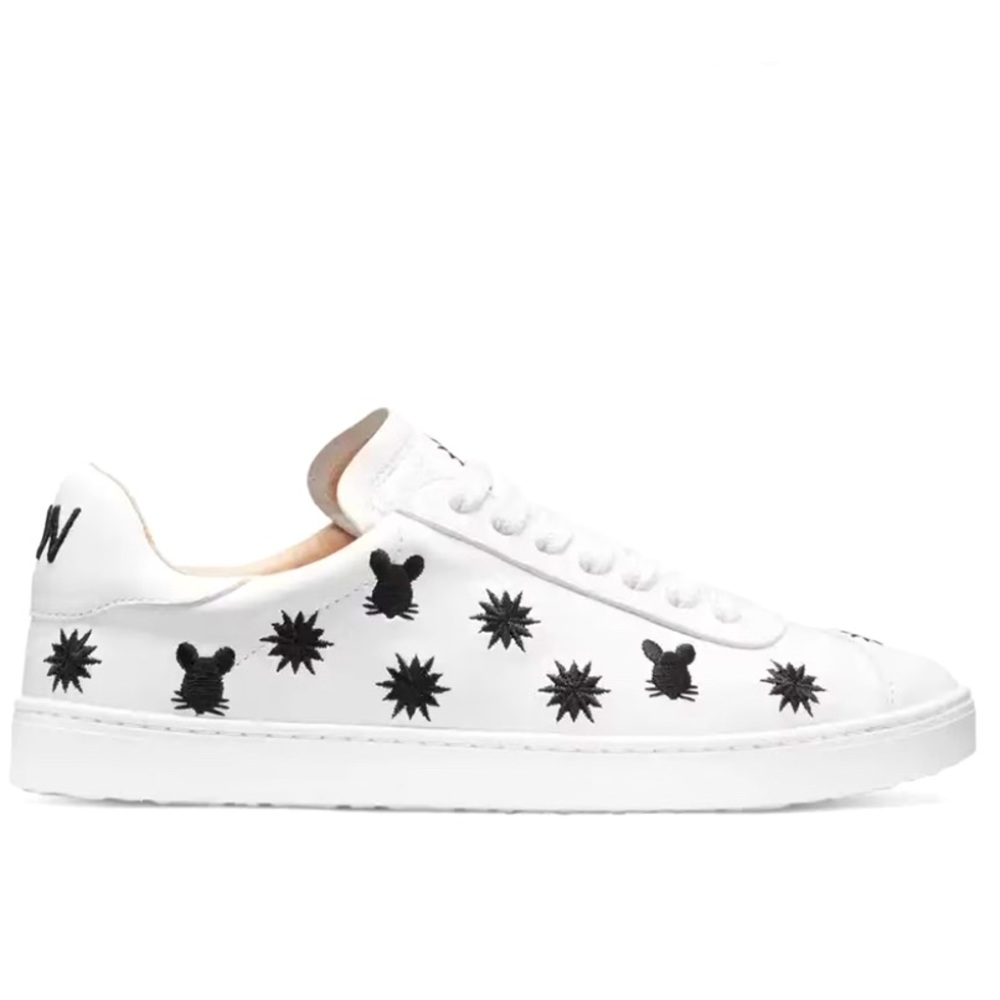 Stuart Weitzman Daryl Lunar Rat & Star Embroidered Low-top Sneakers US9.5 $685